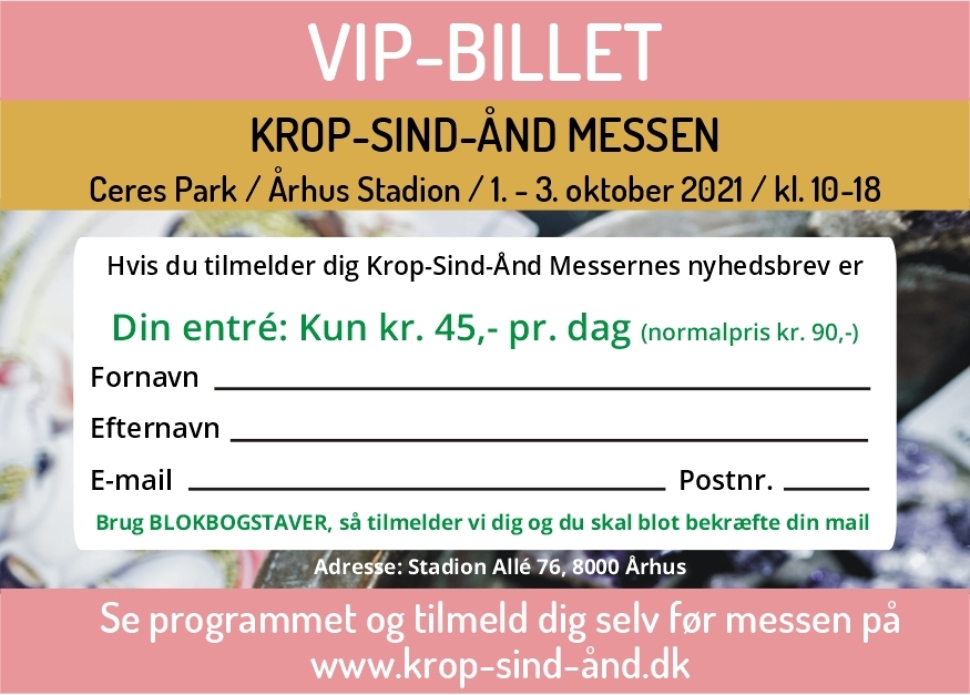 Krop-Sind-Ånd Århus VIP-Billet